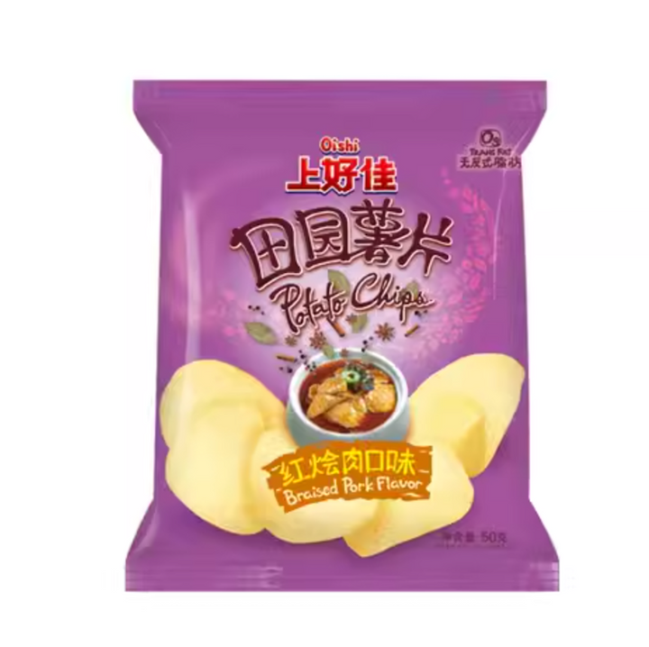 【临期】上好佳 田园薯片 红烩肉口味