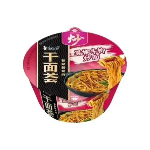 【临期】康师傅干面荟 黑椒牛柳炒面 大碗面