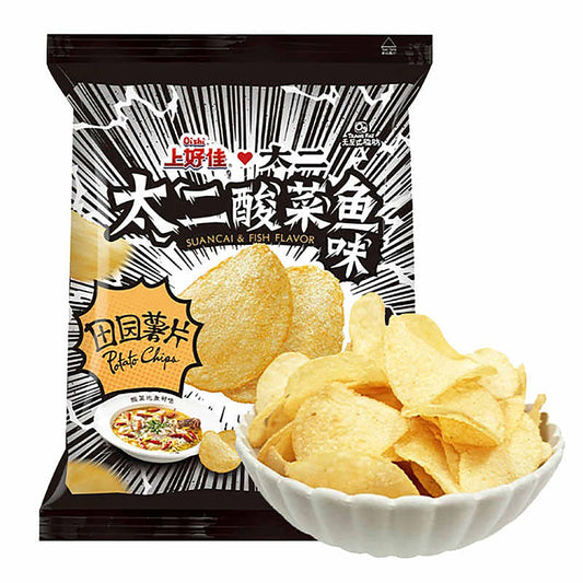 【临期】上好佳 田园薯片 太二酸菜鱼口味