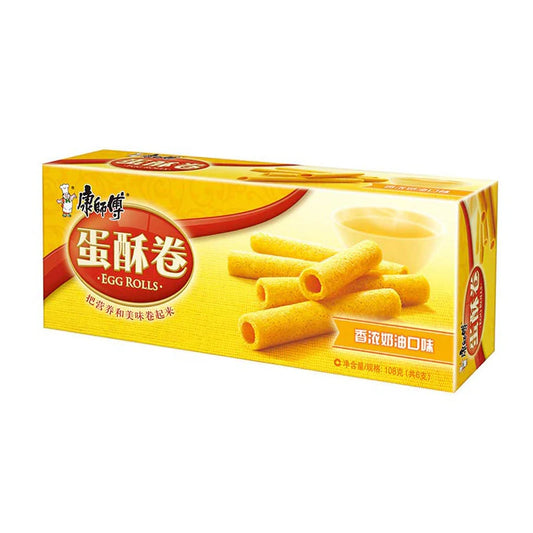 【临期】康师傅蛋酥卷 香浓奶油味